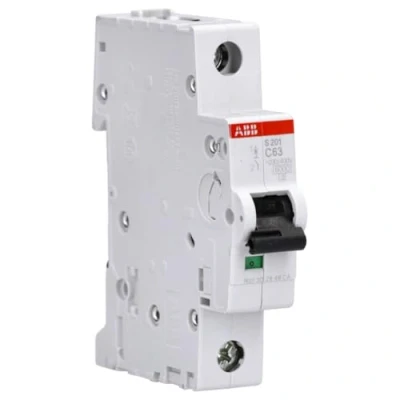 Immagine di ABB S201 C63 INTERRUTTORE AUTOMATICO 6KA 1P