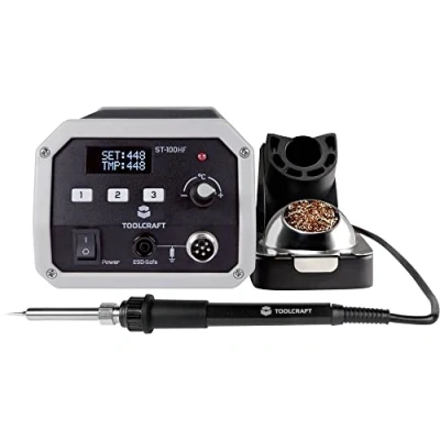 Immagine di TOOLCRAFT ST 100 HF Stazione saldante ad alta frequenza digitale W 50 480 C incl. Punta di saldatura