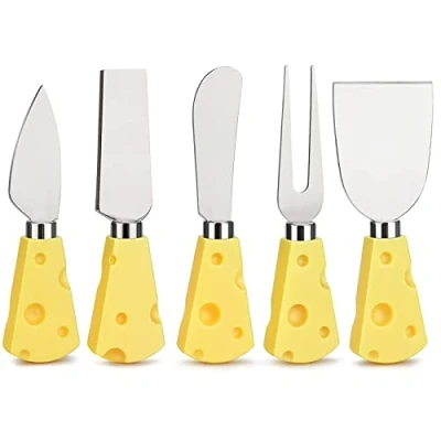 Immagine di ZEACCT Coltelli Da Formaggio, 5 Pezzi Taglierina Per Formaggio Forchetta Coltelloset Di La Cottura In Cucina Set Regalo