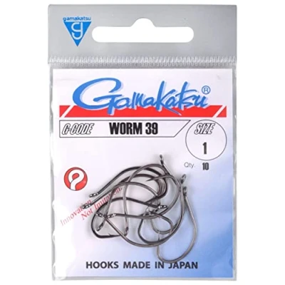 Immagine di Gamakatsu Worm 39 #4 (12pcs) Ami drop shot