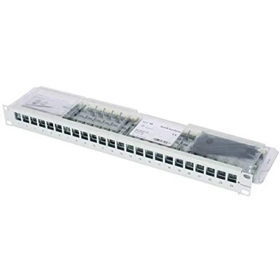 Immagine di Telegärtner J02023A0040 24 Porte Patchpanel di rete 483 mm (19) CAT 6A 1 U Grigio (RAL 7035)