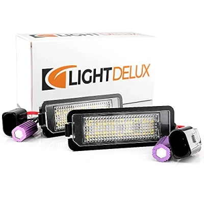 Immagine di Luce LED per targa Golf 4/5/6/7, Passat 3 C , Lupo, Polo 9 N, Sciroco New Beetle/AMK, Phaeton /