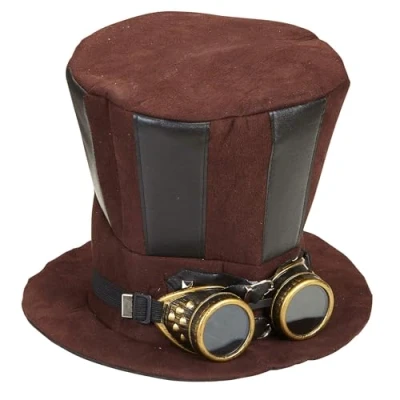 Immagine di &quot;STEAMPUNK TOP HAT WITH GOGGLES&quot;