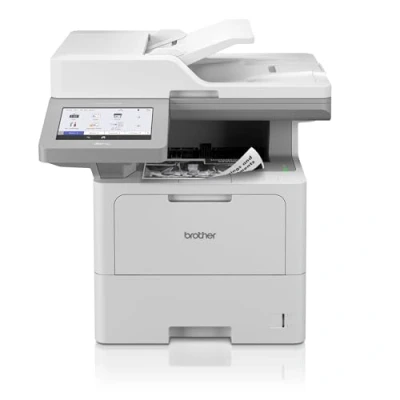 Immagine di Brother MFC L6910DN Stampante multifunzione 4 in 1, bianco (A4, 50 pagine/min., 1.200 x DPI, LAN, Duplex ADF, 520 fogli di carta) bianco/grigio