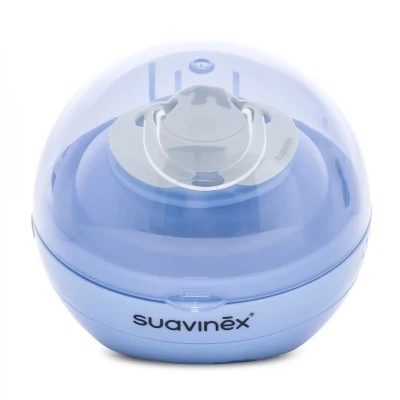Immagine di Suavinex DUCCIO Sterilizzatore portatile per succhietti a luce UV, con USB o batterie, Sterilizza in 3 minuti, Uccide il 99% dei germi, Azzurro