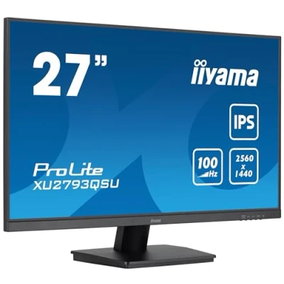 Immagine di Iiyama ProLite XU2793QSU B7 Monitor LED ERP E (A G) 68.6 cm (27 pollici) 2560 x 1440 Pixel 16:9 1 ms HDMI ™, DisplayPort, Cuffie (jack da 3,5 mm), USB IPS