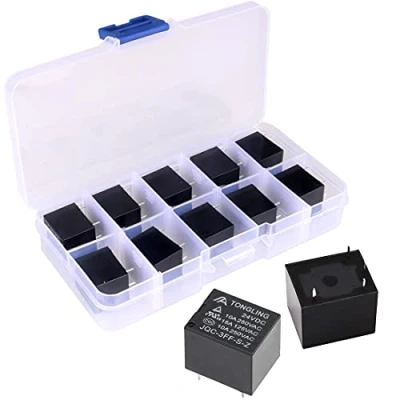 Immagine di GUUZI 10 pz Relè di Potenza SPST PCB Tipo DC 24V Bobina 4 Pin Mini Power Coil JQC 3F