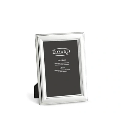Immagine di EDZARD Cornice portafoto Siena per foto 10 x 15 cm, placcata in argento, con 2 ganci