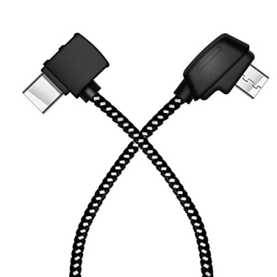 Immagine di LYONGTECH cavo da micro AB a USB C 20,7 cm/20,14 cm per DJI Mini SE, Mavic Mini, 2 Pro Zoom/Mavic Air/Mavic Platinum, dati di prolunga tablet (connettore tipo C)
