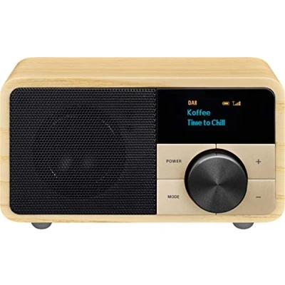 Immagine di Sangean Genuine Mini DDR 7 Radio da tavolo DAB+, FM AUX, Bluetooth Legno