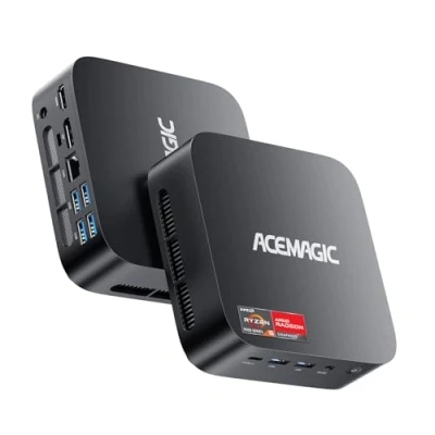 Immagine di ACEMAGICIAN K1 Mini PC, AMD Ryzen 5 7430U (6C/12T, Fino a 4.3 GHz), Computer Desktop 32GB DDR4 RAM 512GB SSD,AMD Radeon Graphics 8 1800MHz, BT 5.2/WIFI 6/Type C/per Ufficio, Studio,Business