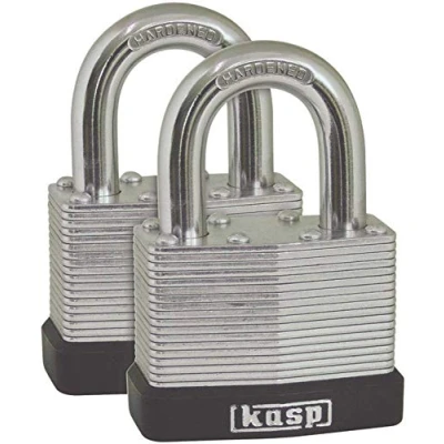 Immagine di Kasp K13050D2 Lucchetto in acciaio laminato, 50 mm, confezione doppia