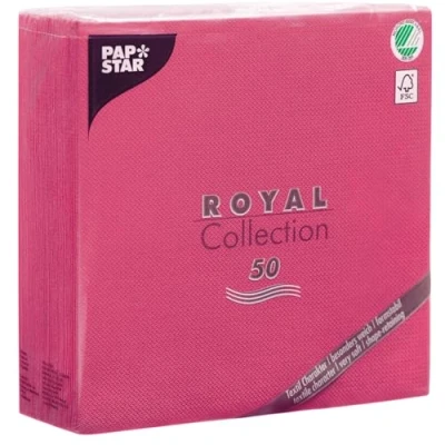 Immagine di PAPSTAR Tovaglioli, Fazzoletto, Fucsia, 7.8 x 20 cm, 50 unità