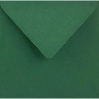 Immagine di Netuno 100 buste lettera quadrate colorate verde scuro 153 x mm 115g Sirio Color Foglia carta colorata per inviti partecipazioni matrimonio Natale Pasqua green envelope wedding invitation