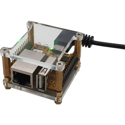 Immagine di Custodia per scheda SBC Radxa RPiS_Acryl_T Adatto (kit di sviluppo): Rock Pi Trasparente