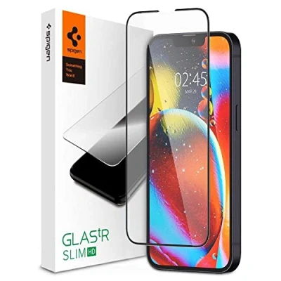 Immagine di Pellicola iPhone 13 Pro MAX SPIGEN VETRO TEMPERATO SLIM TRASPARENTE