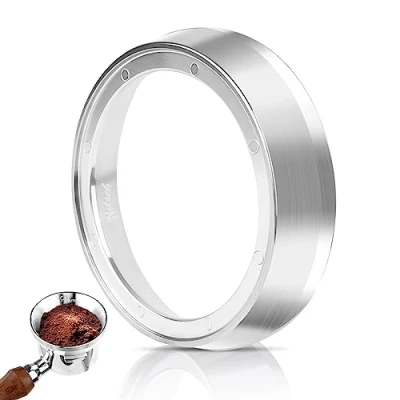 Immagine di NOTSEK Sage Dosing Funnel 54 mm, anello dosatore per caffè in acciaio inox, con 8 potenti magnetici, portafiltro da accessori macchina