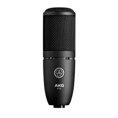 Immagine di Akg P120 Microfono a Condensatore con Diaframma da 2/3&quot; Ideale per Home Studio, Nero, Cablato