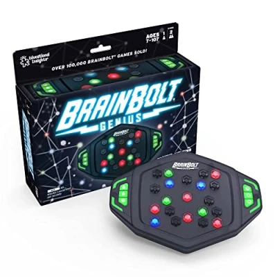 Immagine di Learning Resources BrainBolt edizione Genius, gioco di memoria veloce e luminoso, portatile, regali per bambini 9 12 anni, bambine