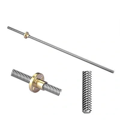 Immagine di S SIENOC 350mm 3D Stampante T8 8mm Trapezoidale Piombo Screw Set con + Dado Di Rame (Typ 1, 1Set, 350mm)
