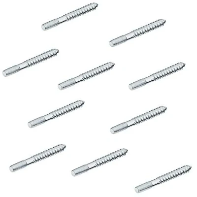 Immagine di Gedotec Viti prigioniere M4 filettate per pomelli mobili maniglie Ganci appendiabiti &amp; raccordi x 20 mm Acciaio zincato pezzi pannelli a