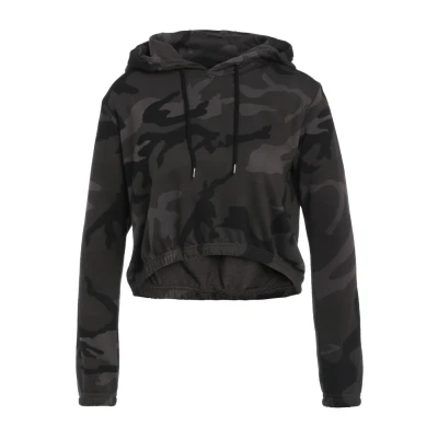 Immagine di Urban Classics Cropped Felpa con cappuccio, Donna, Taglia: Small, Dark