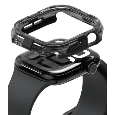 Immagine di Ringke Fusion Bumper Compatibile con Cover Apple Watch 10 42mm, Custodia Paraurti Antiurto Protettiva Durevole Trasparente a Doppio Strato Black