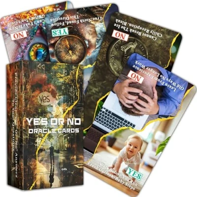 Immagine di BAIYOOBAI Sì o no Oracle Cards, Chiarire le situazioni di vita Deck, Cards per principianti, semplificate istantaneamente vostre decisioni