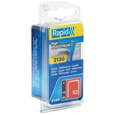 Immagine di Rapid 5000743 No. 53 Graffe a filo fine 10 mm, Acciaio