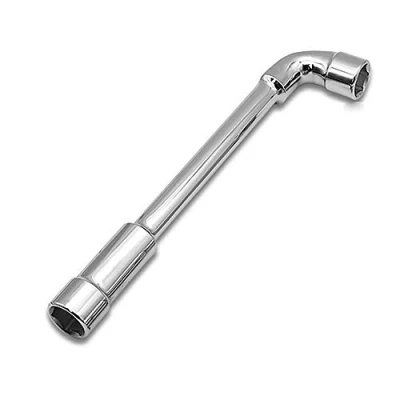 Immagine di chiave a bussola con testa angolata metrica da 14 mm, forma di L, doppia estremità, esagonale per riparazioni generali