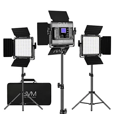 Immagine di GVM luce video a LED con treppiede, controllo APP, 800 D, RGB, continua LED, illuminazione per YouTube Fotografia, set da studio di videoconferenze, 8