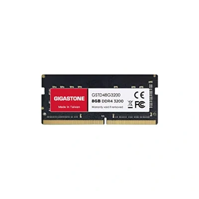 Immagine di [RAM DDR4] Gigastone Computer portatile RAM 8GB DDR4 3200MHz PC4 25600 Unbuffered Non ECC 1.2V CL22 SODIMM di Memoria 260 Pin Ideale per laptop (SOLO Laptop)