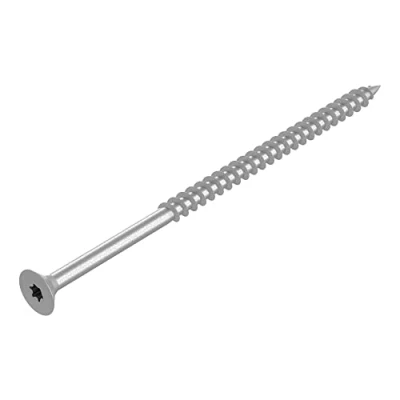Immagine di SECCARO viti per truciolato 5 x 100 mm, in acciaio inox V2A VA A2, legno con filettatura parziale, TX/esagono incassato, 75 pezzi