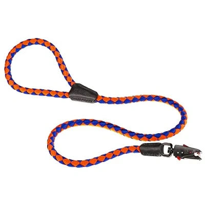 Immagine di Ferplast Guinzaglio per Cani in Nylon Intrecciato Twist MATIC G18/110, con Moschettone Magnetico Automatico