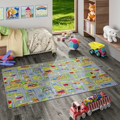 Immagine di Snapstyle Terra d&#039;Avventura Tappeto Gioco per Bambini Colorato 17 Dimensioni