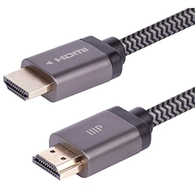 Immagine di Monoprice Cavo HDMI 2.1 ad alta velocità certificato 8K, 48 Gbps, compatibile con Sony PS 5, 5 Digital Edition, Xbox Series X e S, colore nero
