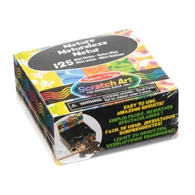 Immagine di Melissa &amp; Doug Scratch Art Nature Mini Notes Fogli di Disegni, Multicolore, 42042