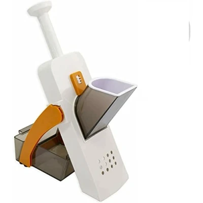 Immagine di KIT Mandolina per Verdure Frutta, affettatrice Manuale, Spessore Regolabile, tagliaverdure, con Lame in Acciaio,30 Tipi di Taglio, Multifunzione affetta Taglia trita Julienne