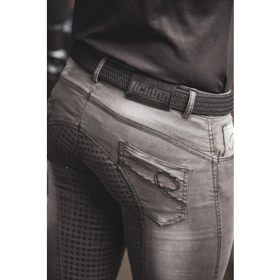 Immagine di Harry&#039;s Horse Pantaloni da equitazione uomo Liciano Denim Full Grip H52 Nero