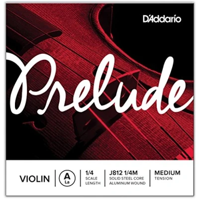 Immagine di D&#039;Addario Prelude Violino A Corda Singola Stringa 1/4 Scala Tensione Media J812 1/4M 1