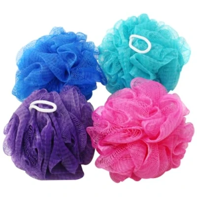 Immagine di com four® 4X Spugna da Doccia Bagno Colorate per Corpo Massaggio [la Selezione dei Colori Varia!] (04 Pezzi)