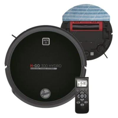 Immagine di Hoover H Go 300 HYDRO HGO320H 011 Robot Multifunzione 2in1, Aspirazione + Lavaggio, Nero (Hi Gloss Black)