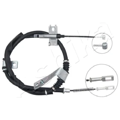 Immagine di ASHIKA 131 0S S03R Cavo Freno posteriore Dx SSANGYONG: Kyron SUV