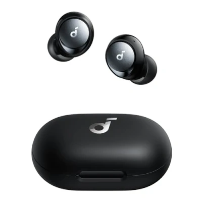 Immagine di Soundcore by Anker Space A40 auricolari bluetooth con Cancellazione Rumore Attiva Adattiva, Riduzione del fino al 98%, 10 Ore di riproduzione in singolo, Suono Hi Res, Design comodo, App