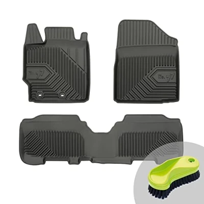 Immagine di FROGUM No.77 Set di tappetini perfettamente su misura per Toyota Yaris II 2005 2011 Materiale TPE durevole