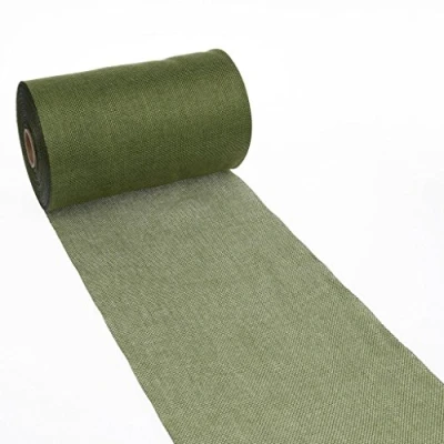 Immagine di Deko AS GmbH Runner da Tavolo Shabby Chic in Effetto Lino 20 cm Colore: Verde Oliva 5 m 69 200 di 32
