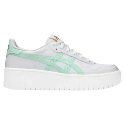 Immagine di Asics Sportstyle Japans S PF Sneakers basse, Donna, Taglia: 37.5, White/mint tint Finta pelle di alta qualità