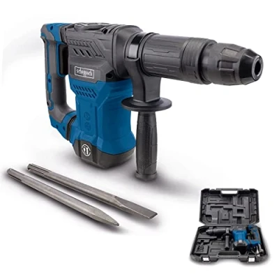 Immagine di Scheppach AB1500x Concrete Hammer 20J Impact Force 1300W Power SDS Max 4100 BPM 6kg Light Includes Pointed and Flat Chisel Case