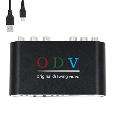 Immagine di Mcbazel ODV Composite Convertitore adattatore RCA/S Video/YPbPr a HDMI per Retro Console