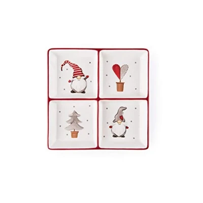 Immagine di Excelsa PIATTO GNOMO 4 SCOMPARTI 20X20